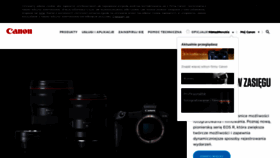 What Canon.pl website looked like in 2019 (5 years ago)