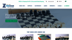 What Chesshouse.com website looked like in 2019 (5 years ago)