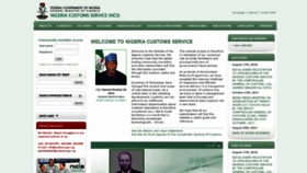 What Customs.gov.ng website looked like in 2019 (5 years ago)