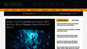 What Cointelegraph.com website looked like in 2019 (5 years ago)