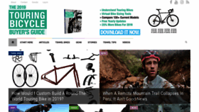 What Cyclingabout.com website looked like in 2019 (5 years ago)
