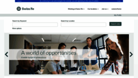 What Careers.swissre.com website looked like in 2019 (5 years ago)