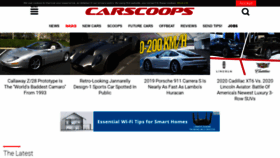 What Carscoops.com website looked like in 2019 (5 years ago)