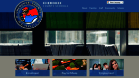 What Cherokee.k12.nc.us website looked like in 2019 (5 years ago)