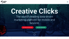 What Creativeclicks.com website looked like in 2019 (5 years ago)