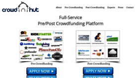 What Crowdhut.com website looked like in 2019 (5 years ago)