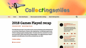 What Collectingsmiles.com website looked like in 2019 (5 years ago)