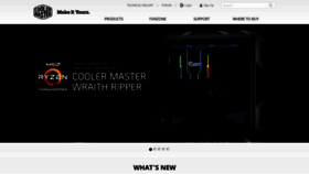 What Coolermaster.it website looked like in 2019 (5 years ago)