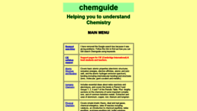 What Chemguide.co.uk website looked like in 2019 (5 years ago)