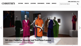 What Christies.com website looked like in 2019 (6 years ago)