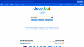 What Cleverbot.com website looked like in 2019 (5 years ago)