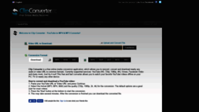What Clipconverter.cc website looked like in 2019 (6 years ago)