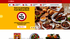 What Coles.com.au website looked like in 2019 (5 years ago)