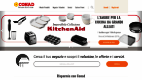 What Conad.it website looked like in 2019 (5 years ago)
