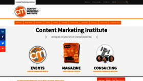 What Contentmarketinginstitute.com website looked like in 2019 (5 years ago)