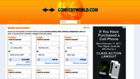 What Convertworld.com website looked like in 2019 (5 years ago)