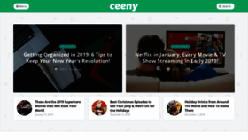 What Ceeny.com website looked like in 2019 (5 years ago)