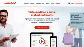 What Calculoid.com website looked like in 2019 (5 years ago)