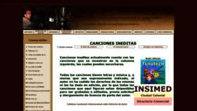 What Canciones-ineditas.com website looked like in 2019 (5 years ago)