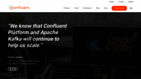 What Confluent.io website looked like in 2019 (5 years ago)