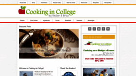 What Cooking-in-college.com website looked like in 2019 (5 years ago)