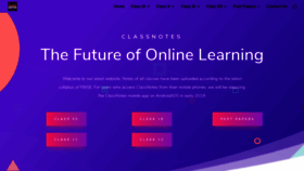 What Classnotes.xyz website looked like in 2019 (5 years ago)