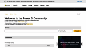 What Community.powerbi.com website looked like in 2019 (5 years ago)