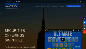 What Crowdfundinglawyers.net website looked like in 2019 (5 years ago)