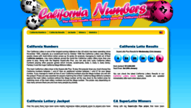 What Californianumbers.com website looked like in 2019 (5 years ago)