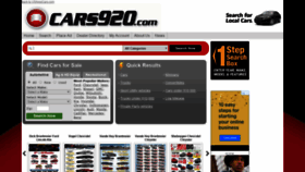 What Cars920.com website looked like in 2019 (5 years ago)