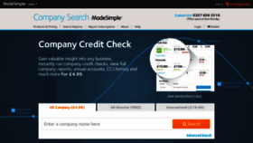 What Companysearchesmadesimple.com website looked like in 2019 (5 years ago)