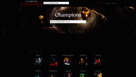 What Championcounter.com website looked like in 2019 (5 years ago)