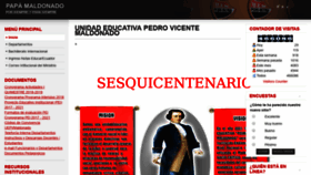 What Colegiomaldonado.edu.ec website looked like in 2019 (5 years ago)