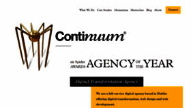 What Continuum.ie website looked like in 2019 (5 years ago)