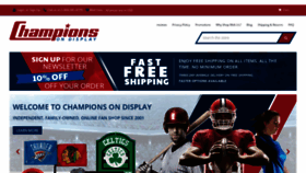 What Championsondisplay.com website looked like in 2019 (5 years ago)