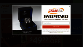 What Cigarbid.com website looked like in 2019 (5 years ago)