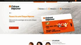 What Cheque-dejeuner.fr website looked like in 2019 (5 years ago)