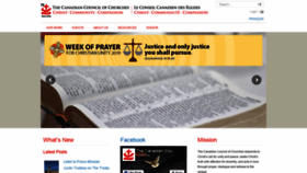 What Councilofchurches.ca website looked like in 2019 (5 years ago)