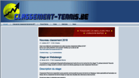What Classement-tennis.be website looked like in 2019 (5 years ago)