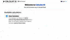 What Calculat.io website looked like in 2019 (5 years ago)