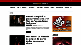 What Cinemascomics.com website looked like in 2019 (5 years ago)