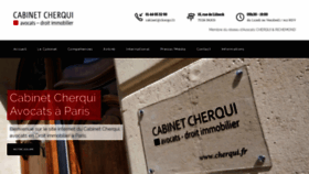 What Cherqui-avocats-immobilier.fr website looked like in 2019 (5 years ago)