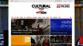 What Culturalweekly.com website looked like in 2019 (5 years ago)
