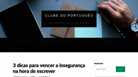 What Clubedoportugues.com.br website looked like in 2019 (5 years ago)
