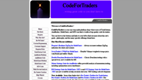 What Codefortraders.com website looked like in 2019 (5 years ago)