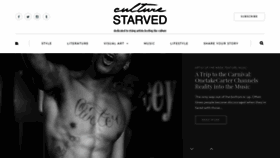 What Culturestarved.com website looked like in 2019 (5 years ago)