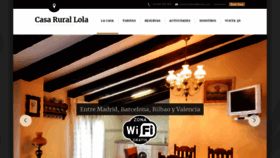 What Casarurallola.com website looked like in 2019 (5 years ago)