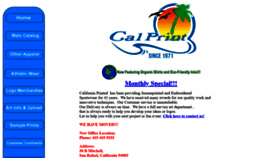 What Cal-print.com website looked like in 2019 (5 years ago)
