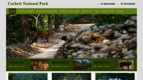 What Corbettnationalpark.in website looked like in 2019 (5 years ago)