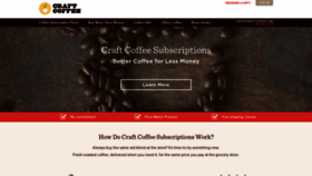What Craftcoffee.com website looked like in 2019 (5 years ago)